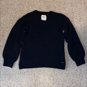 Abercrombie black chenille sweater